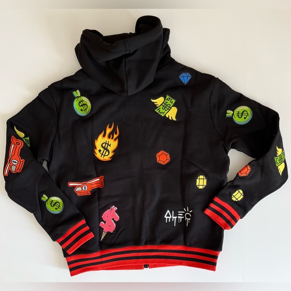 NWT Limited Edition Alec Monopoly All Patch Hoodie - Picture 12 of 13